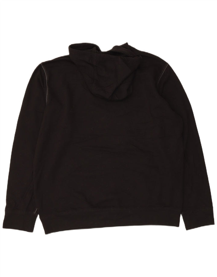 Eddie Bauer Pull à capuche pour homme Grand coton noir
