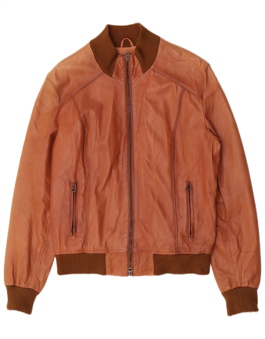 Vimapel Veste en Cuir Bomber Homme IT 50 Grand Cuir Marron
