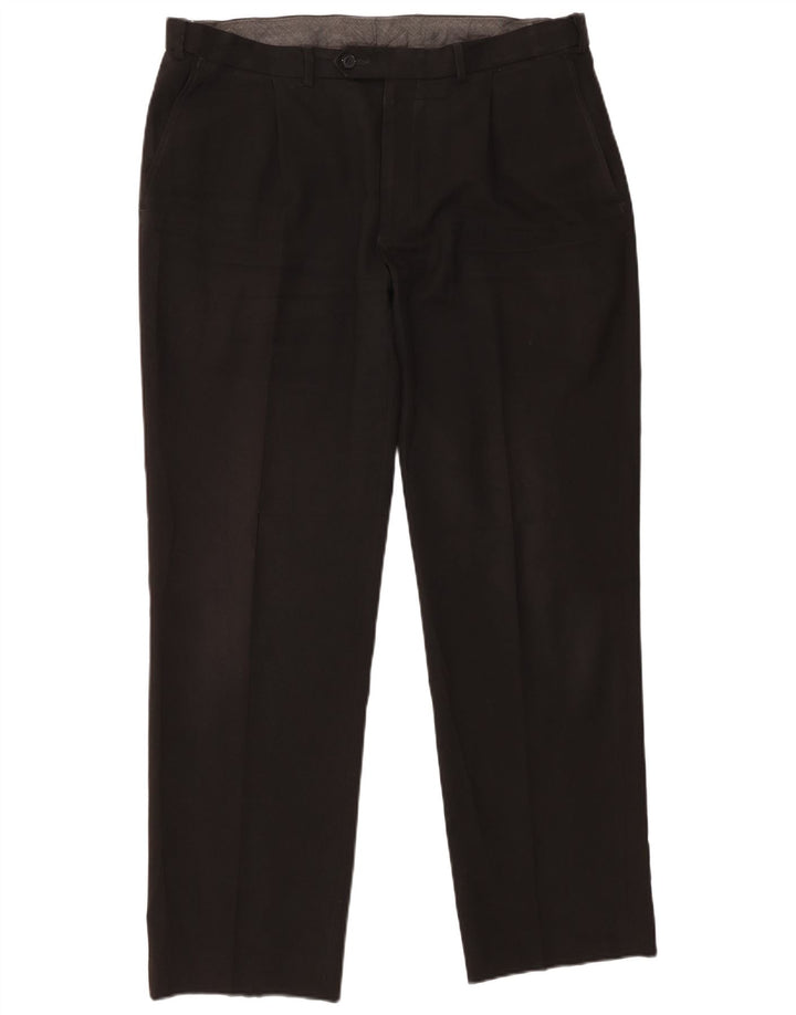 Marks & Spencer Pantalon de costume pour homme W36 L31 Noir Polyester
