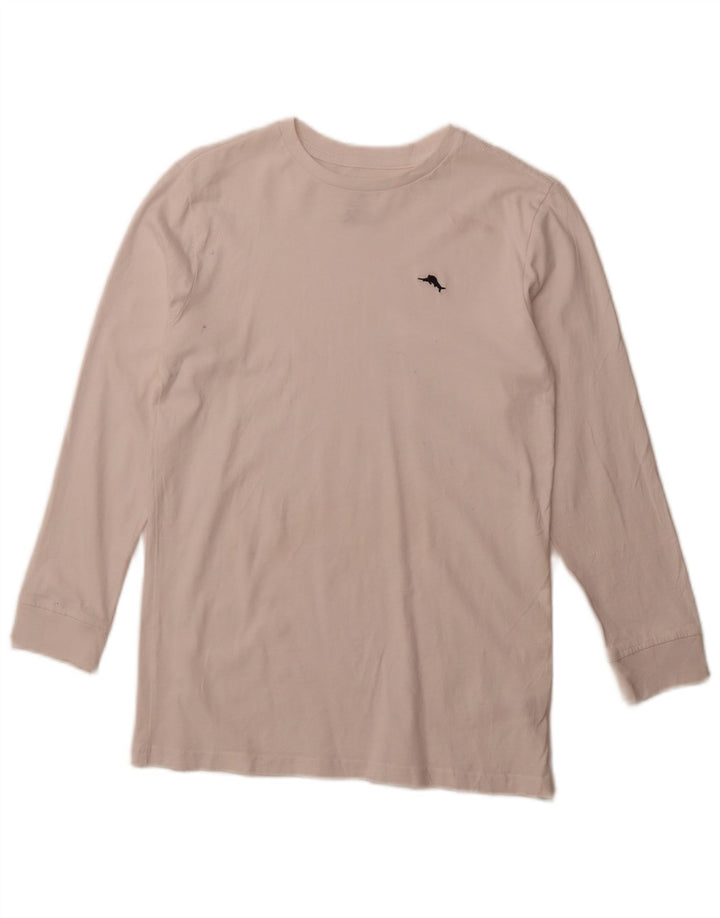 TOMMY BAHAMA Boys Top Long Sleeve 14-15 Years White Cotton