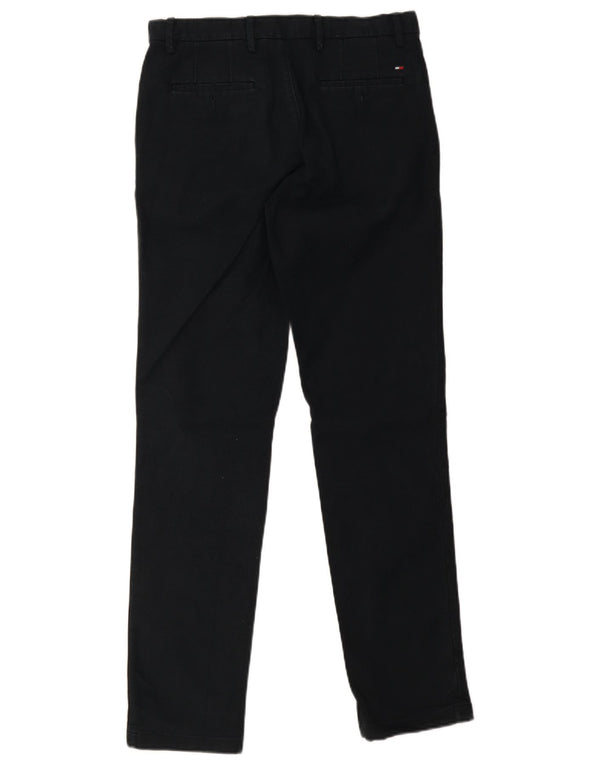 Tommy Hilfiger Pantalon Chino Droit Homme W30 L32 Bleu Marine Coton