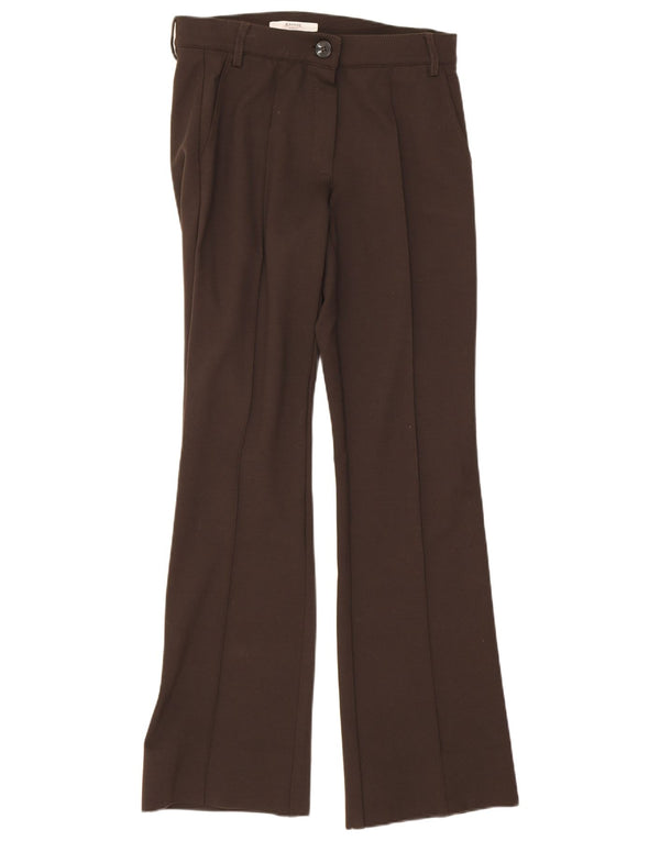 Marella Pantalon Chino Bootcut Pegged EMME Femme UK 6 XS W26 L29 Marron