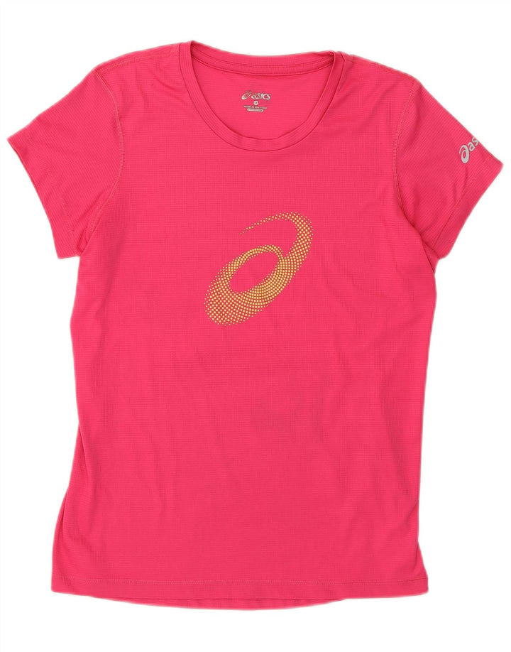 Asics T-shirt graphique pour femme UK 10 Small Rose