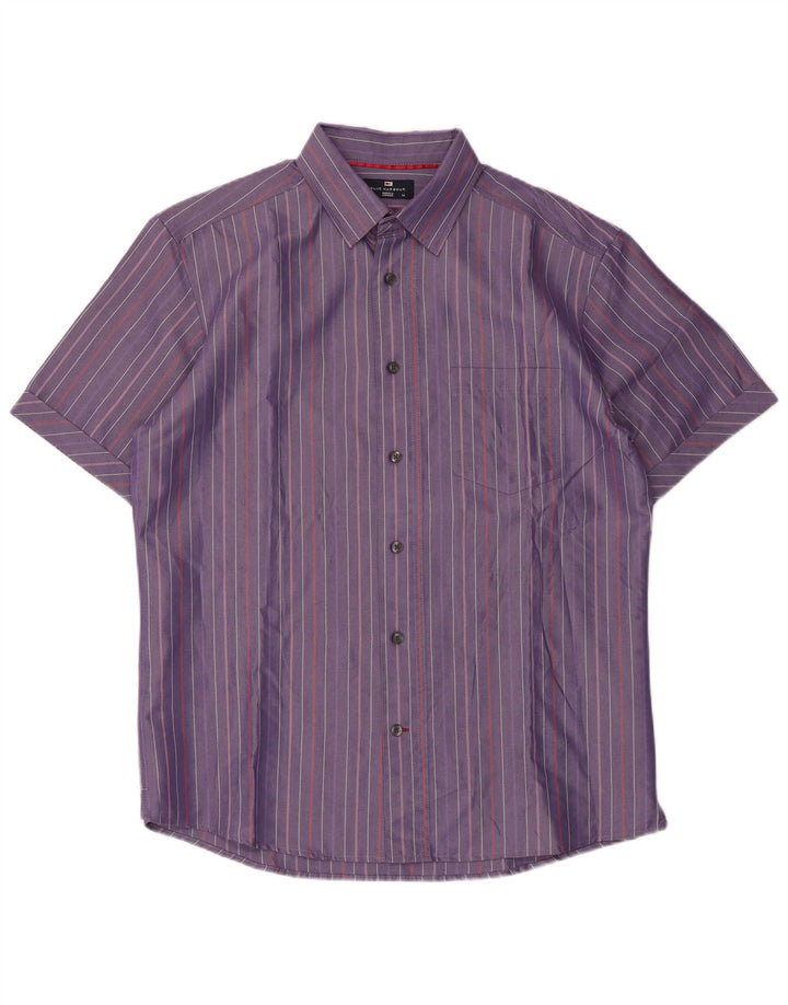 Marks & Spencer Chemise Blue Harbor Homme Rayure Violet Moyen