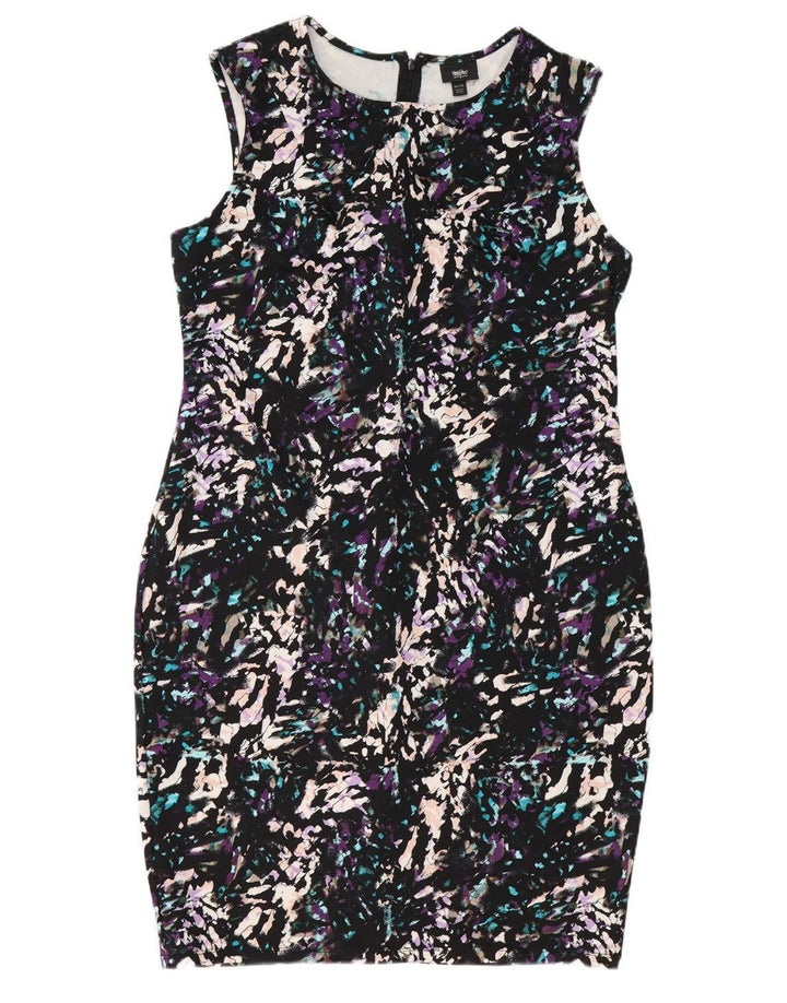 MOSSIMO Womens Abstract Pattern Sheath Dress UK 20 2XL Multicoloured
