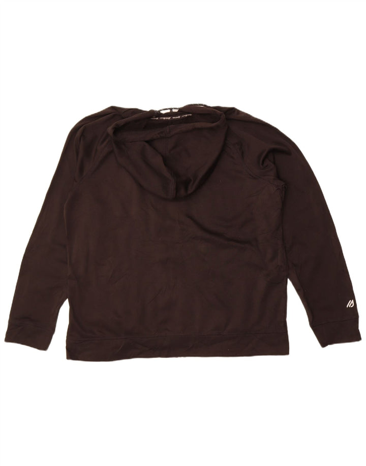 Eddie Bauer Pull à capuche zippé pour homme XL Noir Polyester