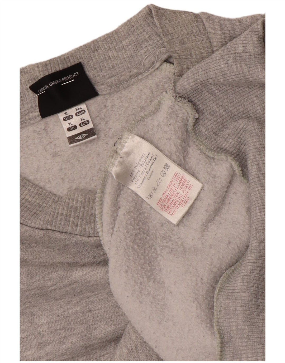 Umbro Sweat-Shirt Homme XL Gris Polyester