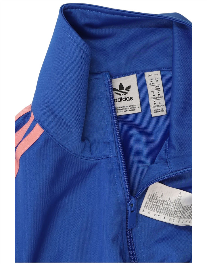 Adidas Veste de survêtement pour femme UK 12/14 Bleu moyen Polyester