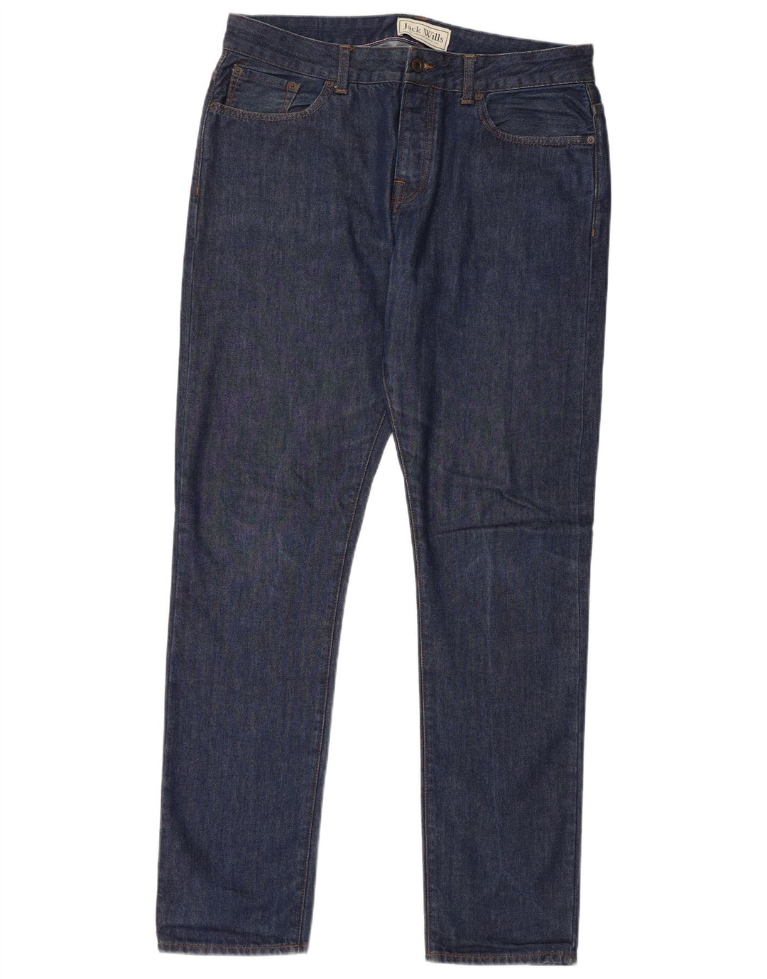 JACK WILLS Jean Slim Homme W34 L32 Bleu Marine Coton