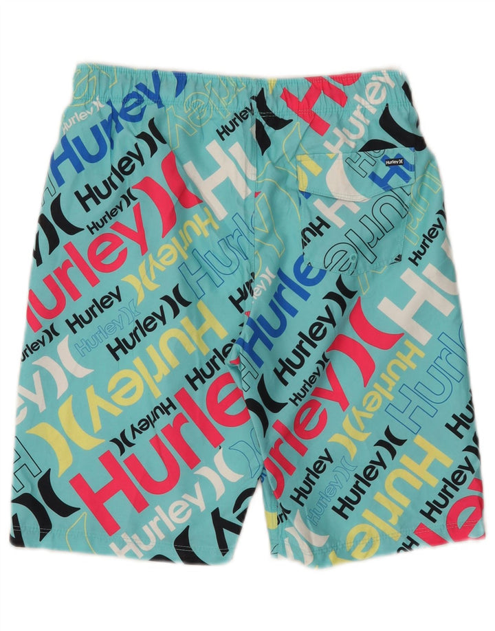 Hurley Short de Bain Graphique Garçon 12-13 Ans Grand Turquoise Polyester