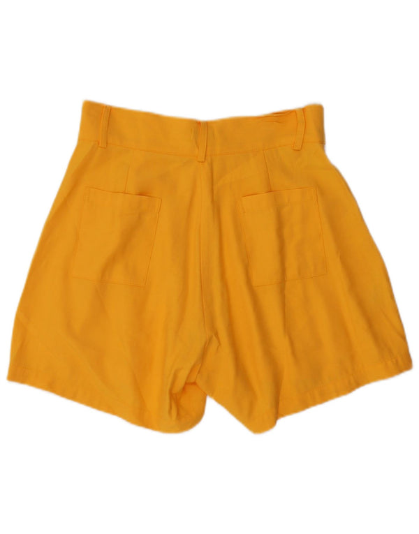 Short décontracté taille haute vintage pour femme moyen W28 jaune