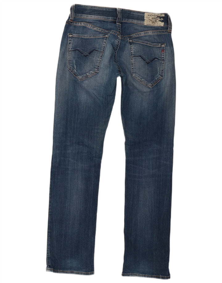 Replay Jean Slim Femme W27 L30 Bleu Coton