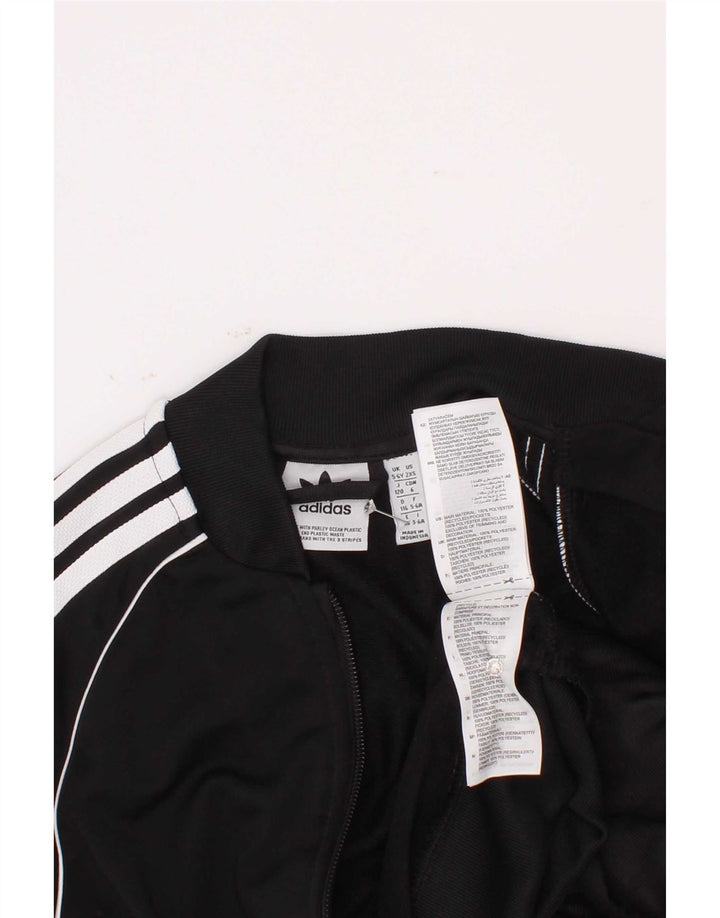 Veste de survêtement Adidas Fille 5-6 ans Noir Polyester