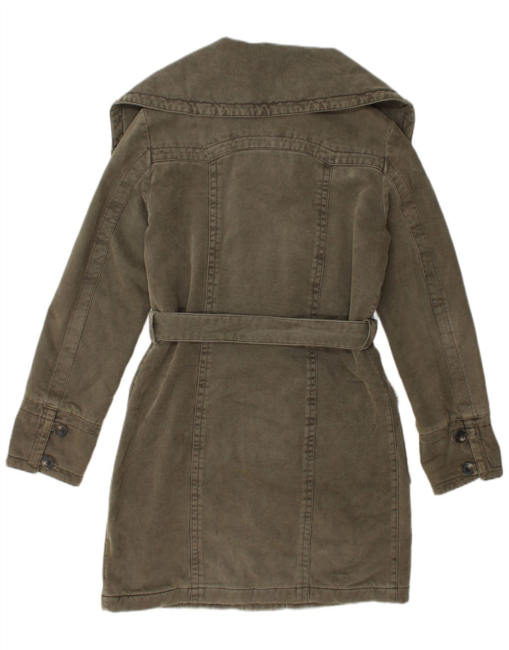 Marlboro Classics Manteau coupe-vent pour femme UK 12 Coton vert moyen