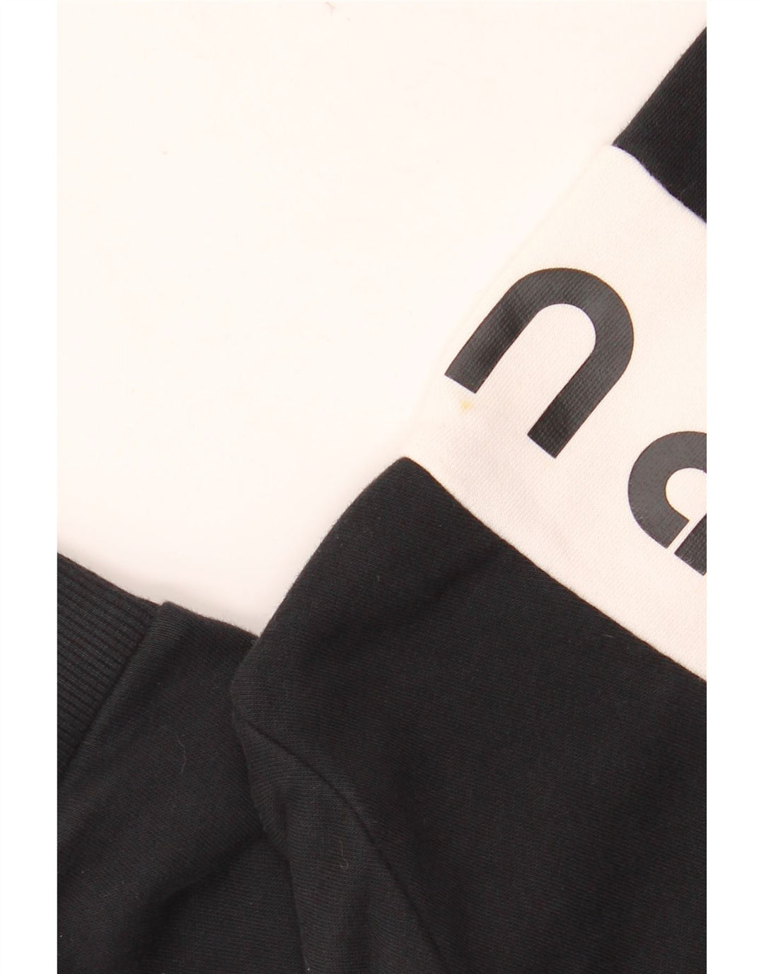 PUMA Pull à capuche court graphique pour fille 11-12 ans Noir Colorblock Coton