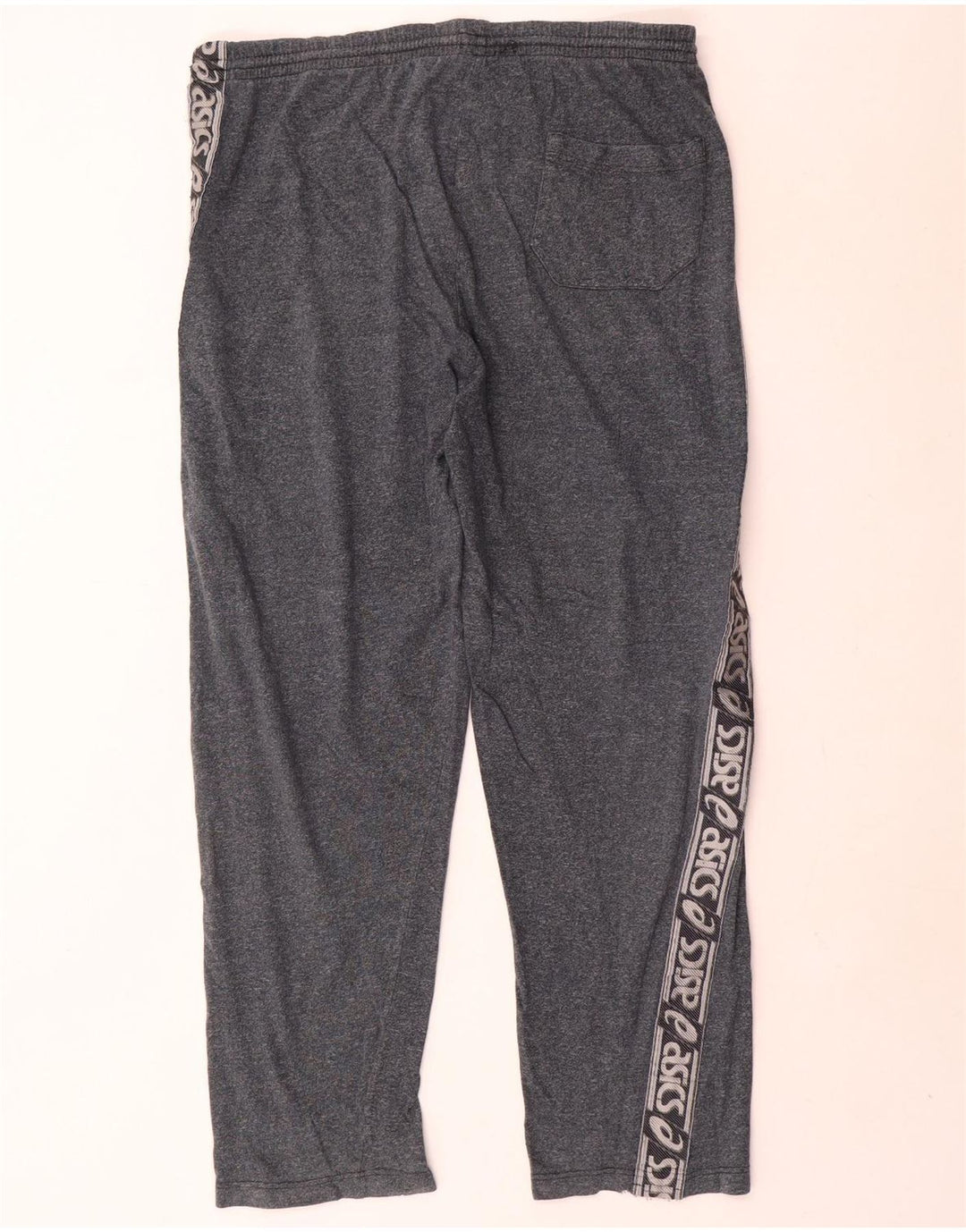 Asics Pantalon De Survêtement Graphique Homme Large Gris Moucheté Coton