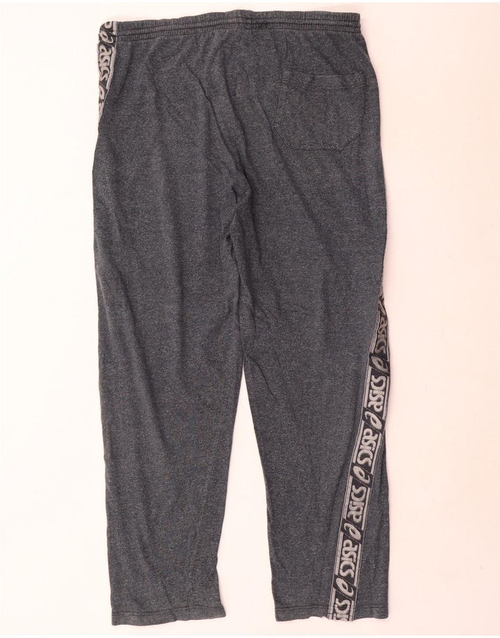 Asics Pantalon De Survêtement Graphique Homme Large Gris Moucheté Coton