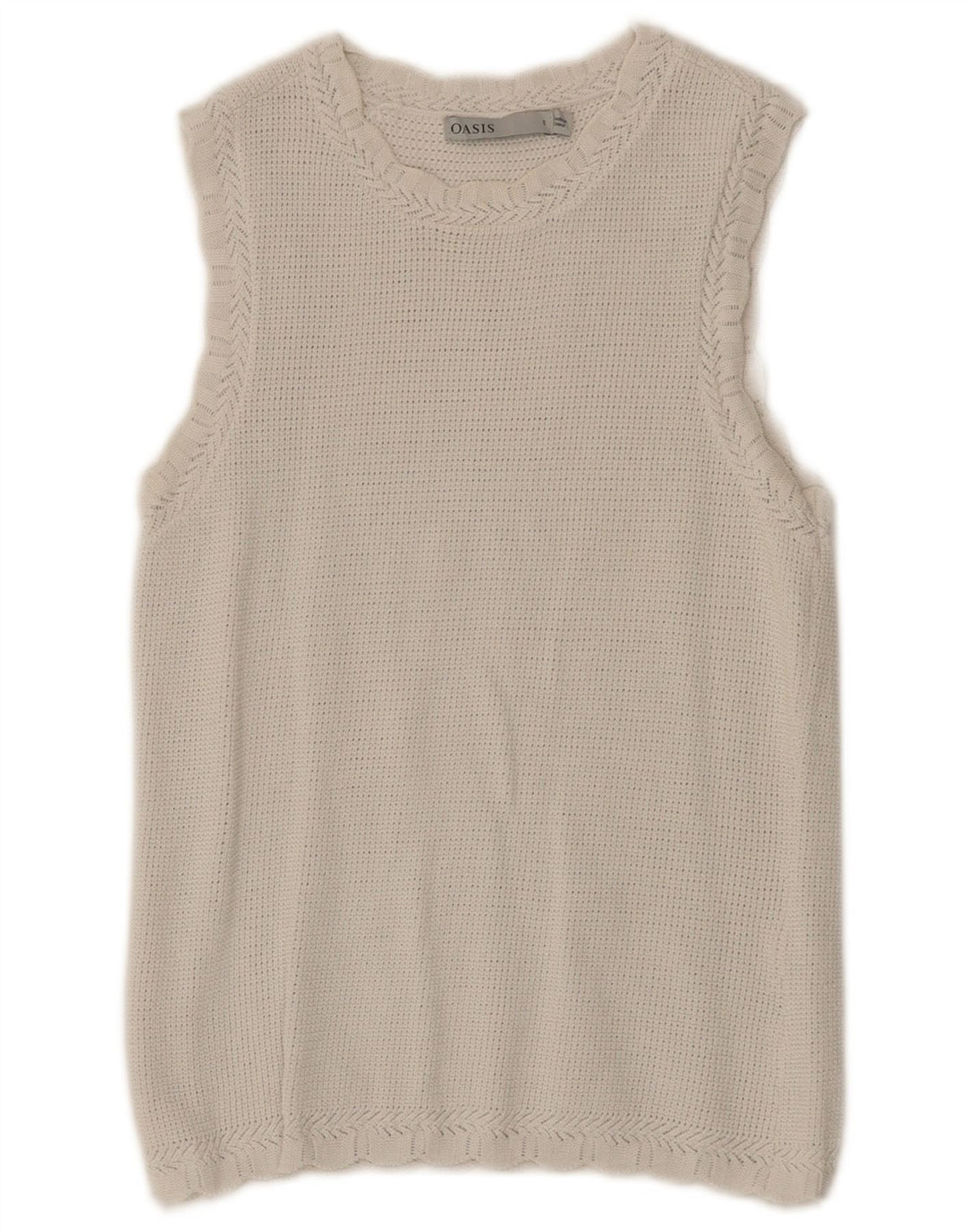 Oasis Débardeur en tricot pour femme UK 8 Small Blanc