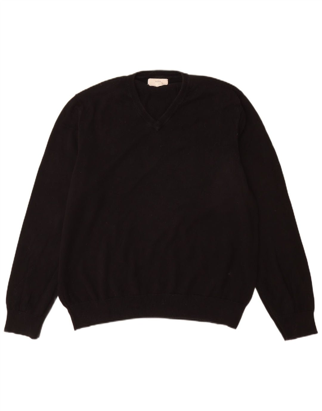 Marks & Spencer Pull col V pour homme XL en coton noir