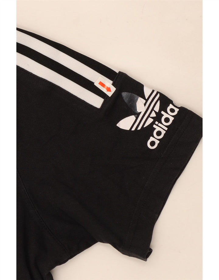Adidas T-shirt graphique pour homme en coton noir moyen