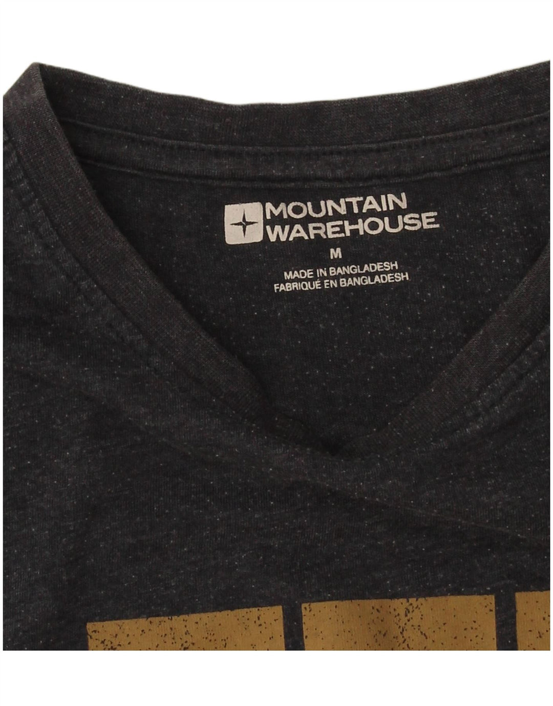 Mountain Warehouse T-shirt graphique pour homme en coton noir moyen