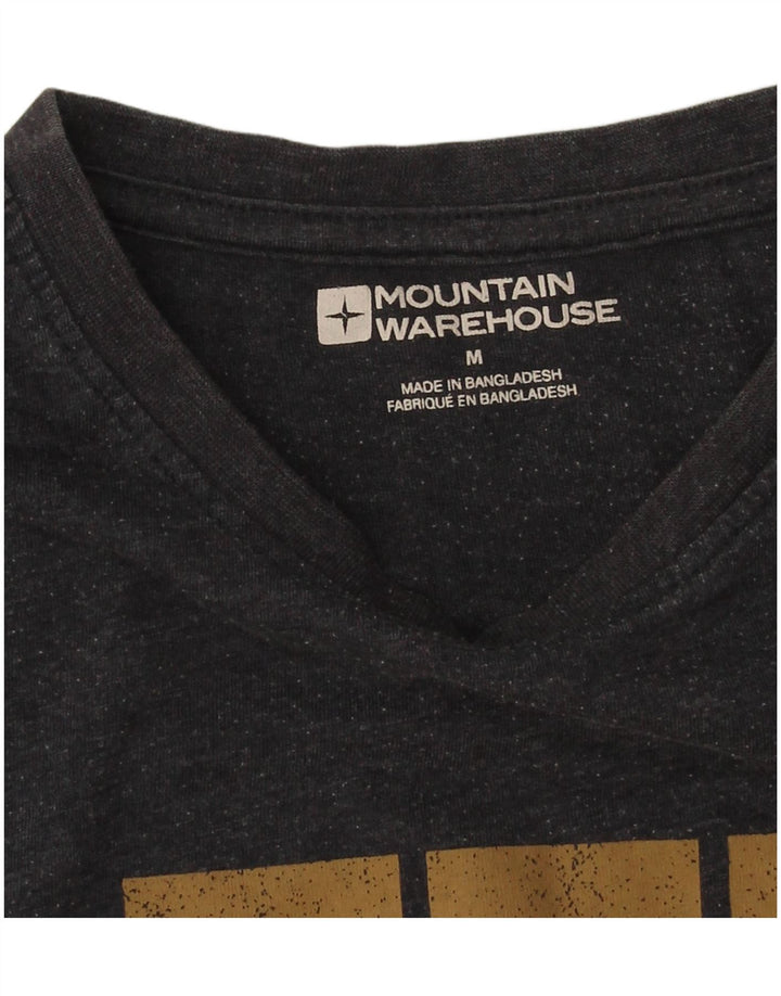 Mountain Warehouse T-shirt graphique pour homme en coton noir moyen
