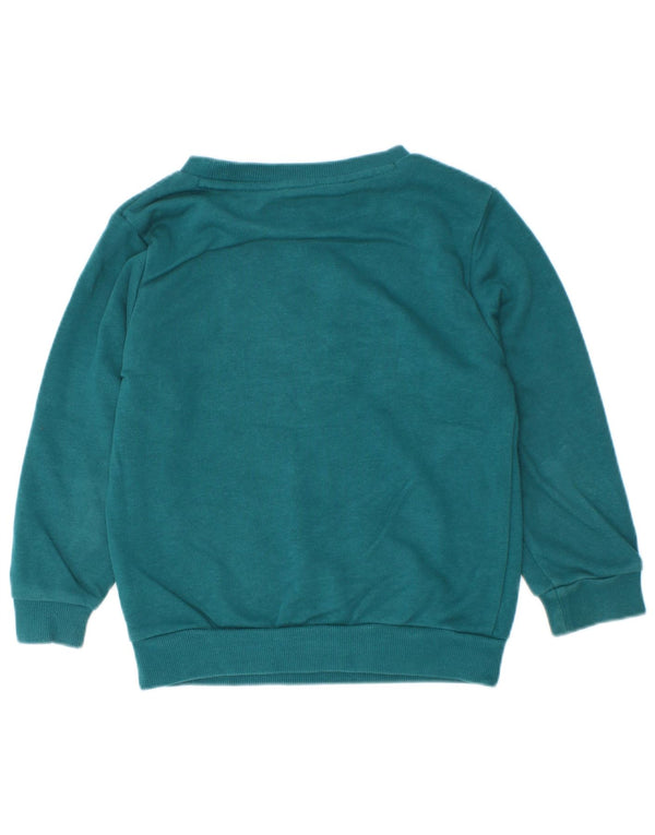 Adidas Sweat-shirt graphique pour garçon 3-4 ans Vert Coton