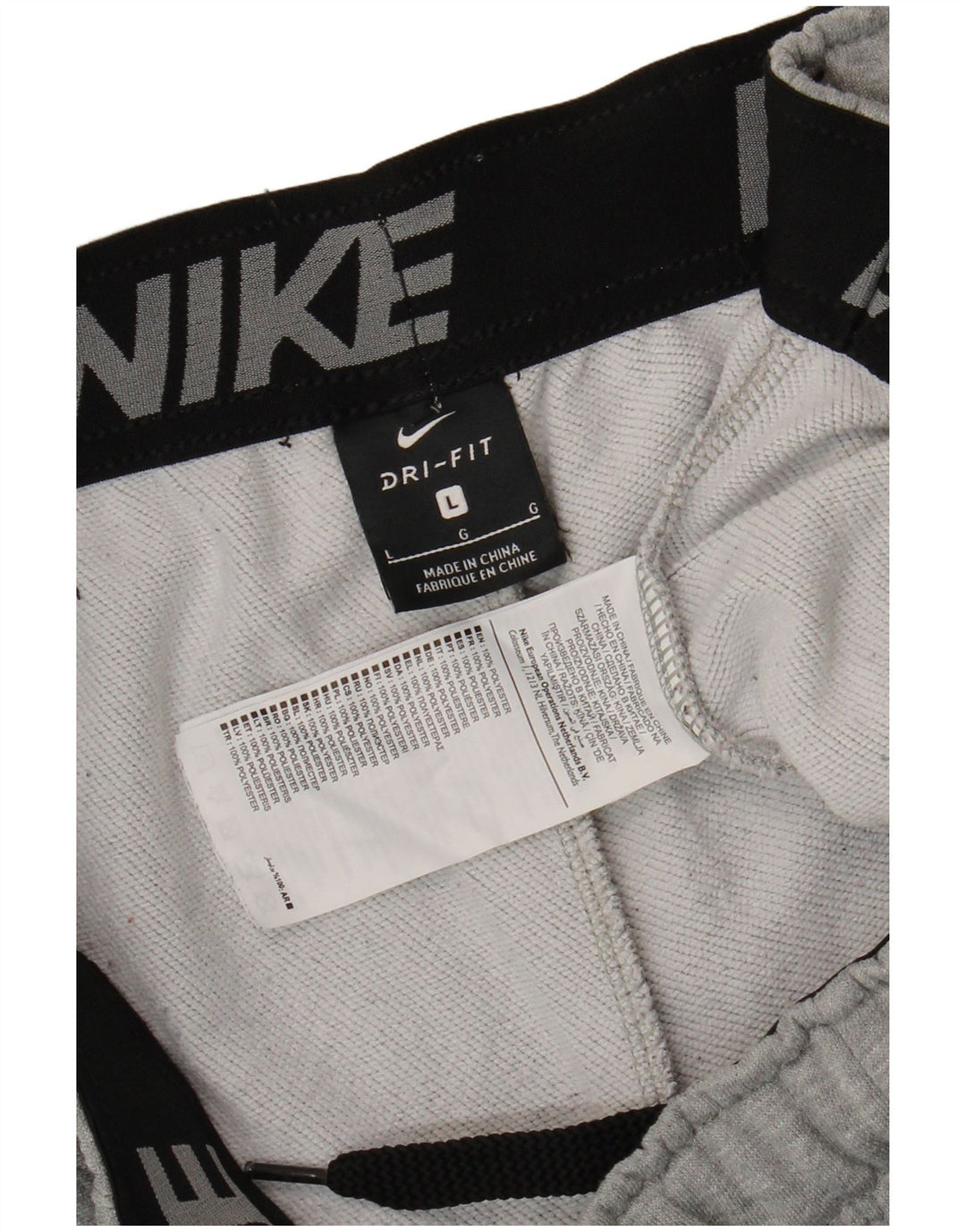 Nike Pantalon de survêtement Dri Fit pour homme Pantalon de jogging Large Gris Polyester