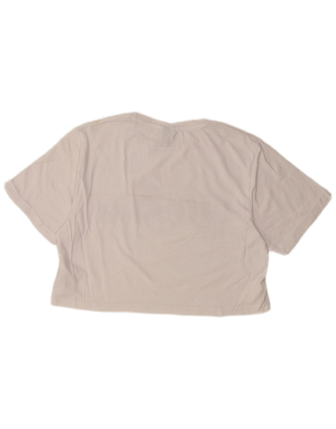 ELLESSE T-shirt court graphique pour femme UK 10 petit coton blanc