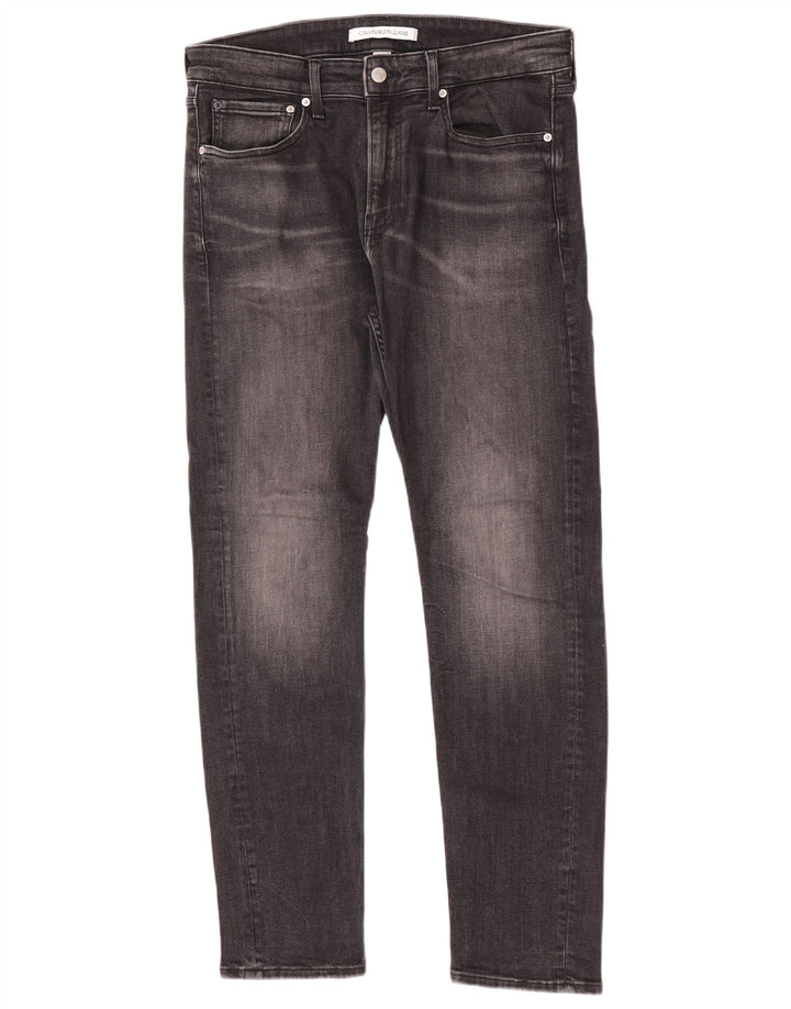 Calvin Klein Jean Slim Homme W32 L30 Gris Coton