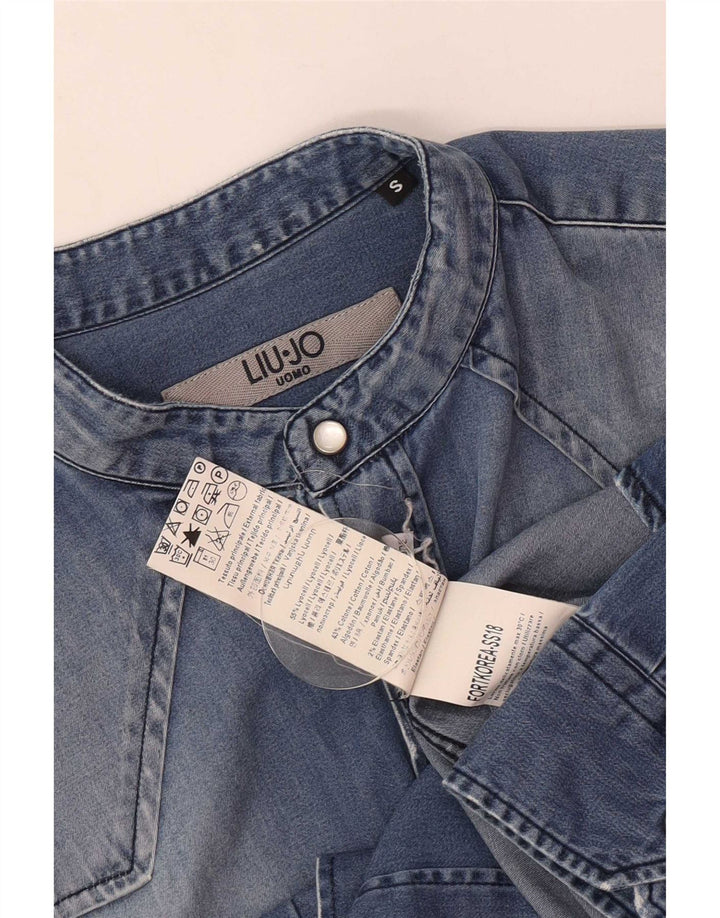 Chemise Liu Jo Homme Petit Bleu Lyocell
