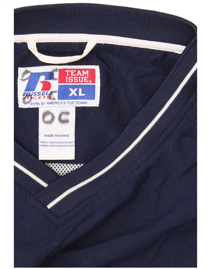 RUSSELL ATHLETIC Sweat-Shirt Homme XL Bleu Marine Colorblock Polyester