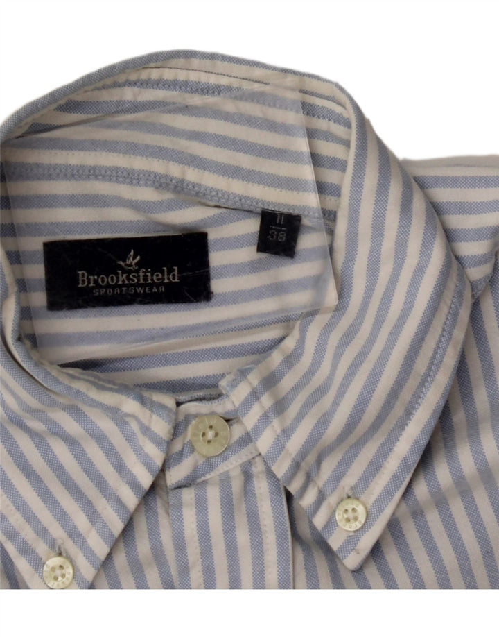 BROOKSFIELD Chemise Homme Taille 38 Bleu Moyen Rayé