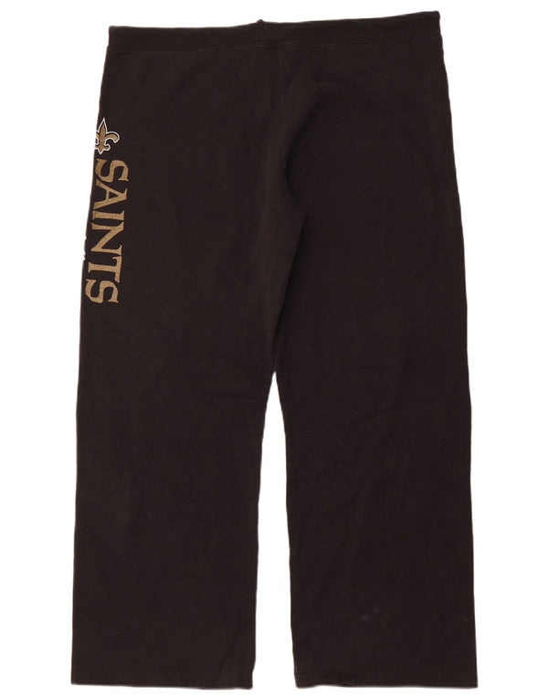 NFL Pantalon de survêtement graphique New Orleans Saints pour femme UK 18 XL Noir