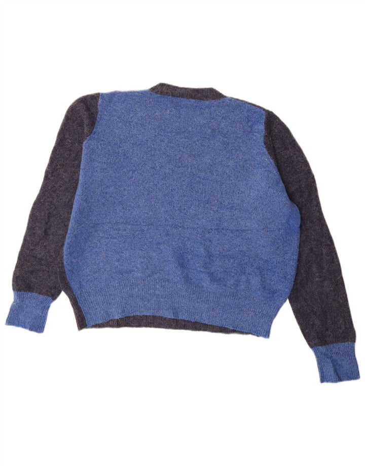 ANTHROPOLOGIE Pull à col rond pour femme UK 18 XL Bleu marine