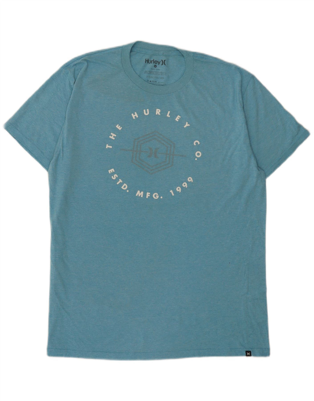 Hurley T-Shirt Graphique Homme Grand Bleu Coton