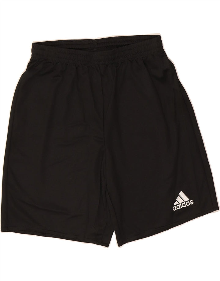 ADIDAS Boys Climalite Sport Shorts 13-14 Years Black Polyester Vintage Adidas and Second-Hand Adidas from Messina Hembry 