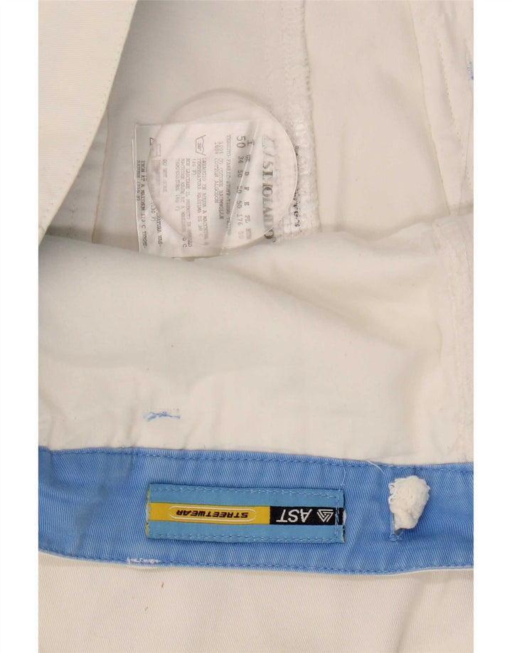 AST Short Cargo Homme W34 Grand Coton Blanc