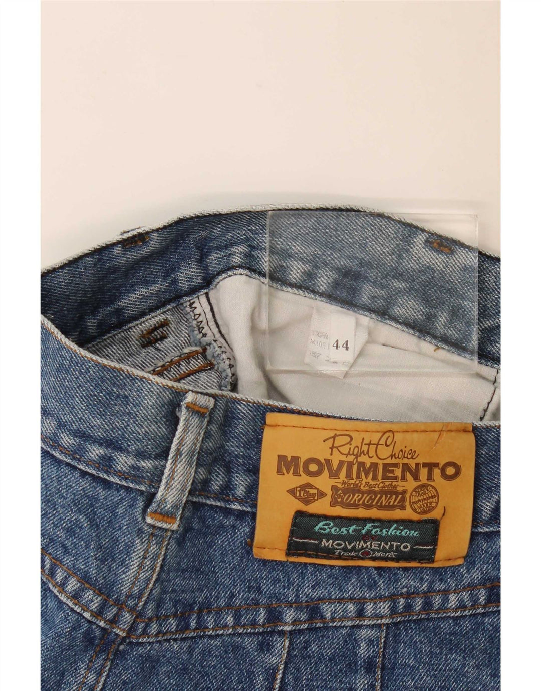 jupe en denim femme vintage IT 44 Moyen W26 Coton Bleu