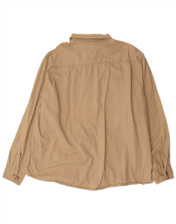 Wrangler Chemise Homme 3XL Coton Beige