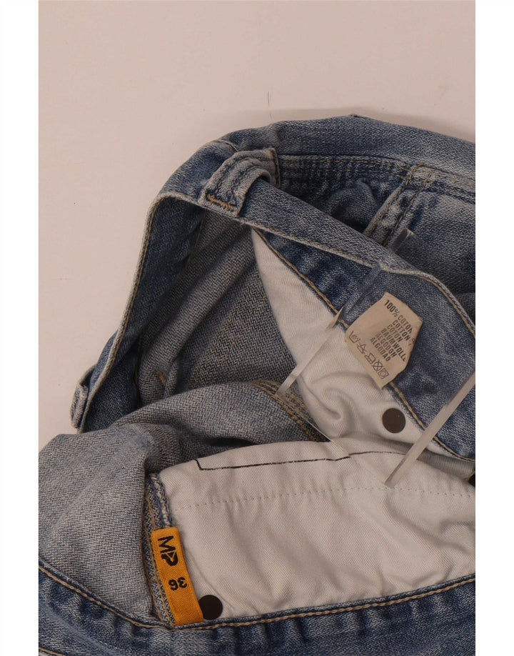 Meltin' Pot Jean Cargo Droit Homme W36 L33 Bleu Coton