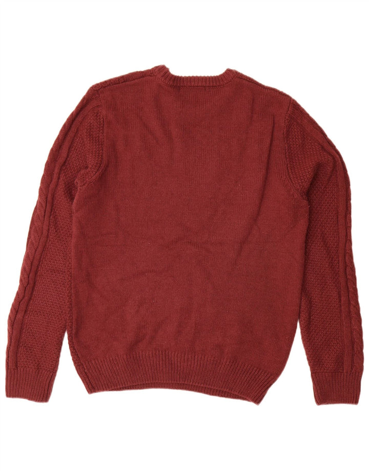 Crew Clothing Pull à col pour homme en acrylique marron moyen