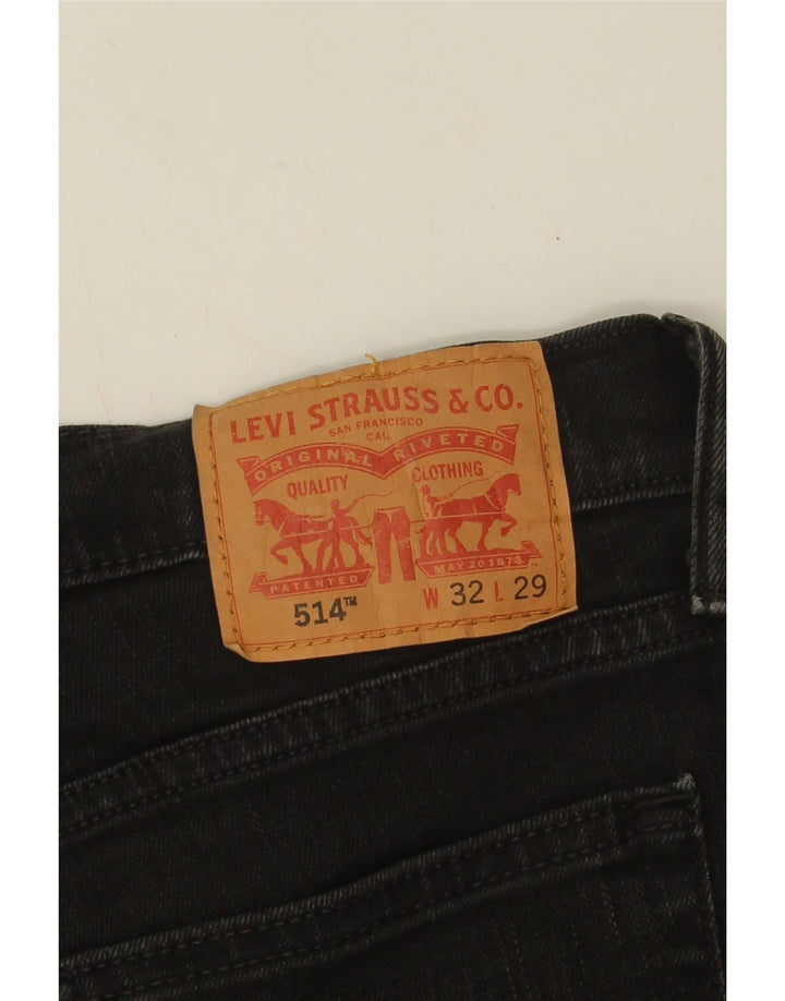 Levi's Jean 514 Straight W32 L29 Homme Noir Coton