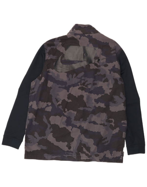 Nike Veste utilitaire graphique pour homme UK 42 XL Bleu marine Camouflage Coton