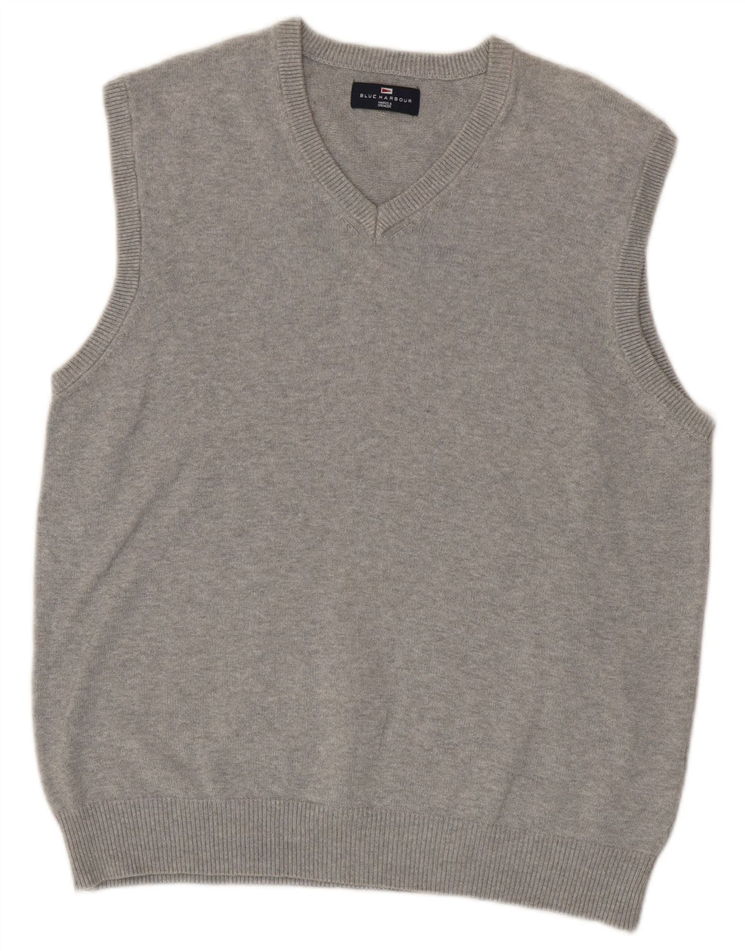Marks & Spencer Débardeur Blue Harbor Vest Homme Gris Moyen Coton