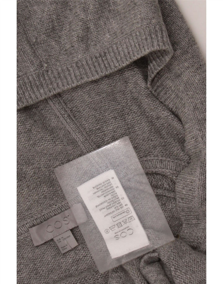 COS Cardigan à capuche pour homme en cachemire gris moyen
