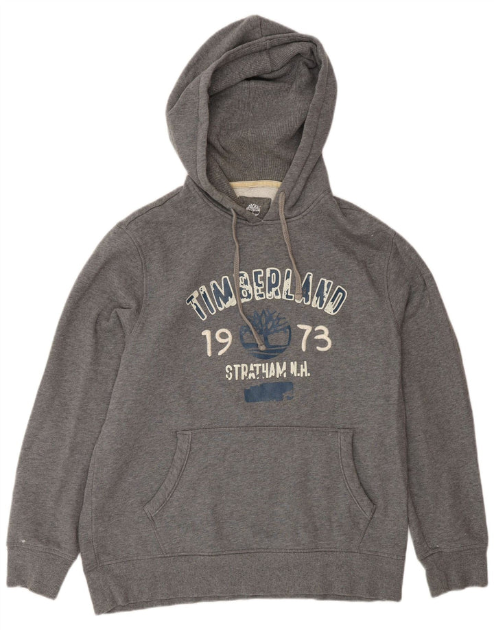 Timberland Pull à Capuche Graphique Homme Gris Moyen