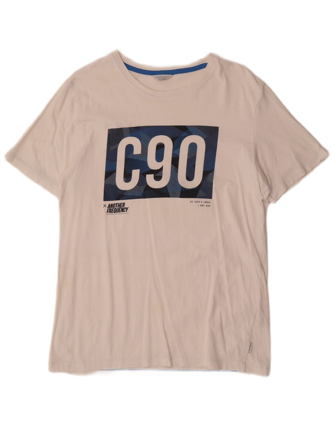 Jack & Jones T-Shirt Graphique Homme Grand Blanc Coton