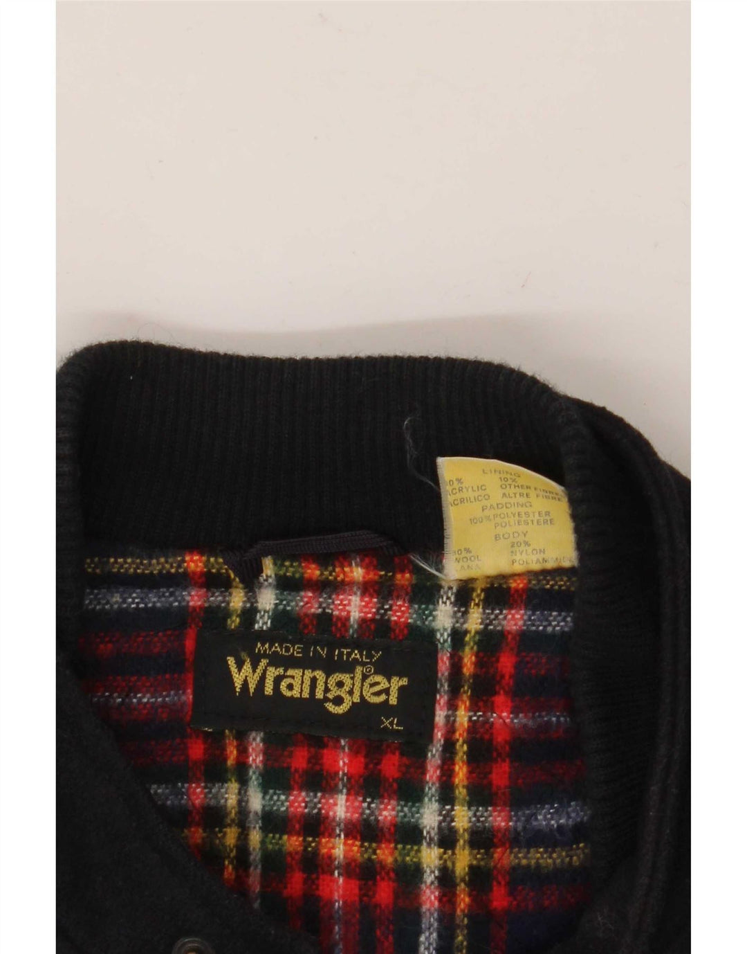 Wrangler Manteau coupe-vent pour homme UK 42 XL Laine bleu marine