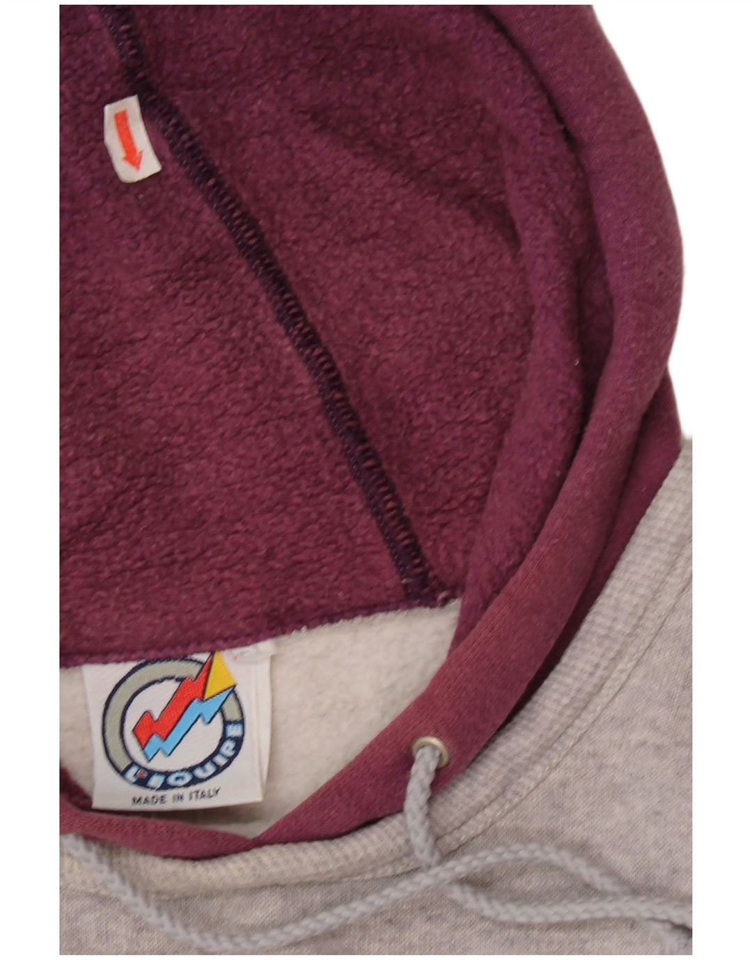 L'Equipe Pull à capuche graphique coupe ample pour femme UK 20 2XL Gris Coton